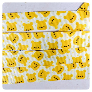 Ribbon by the Yard - Cute Pooh Scatter