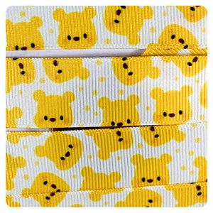 Ribbon by the Yard - Cute Pooh Scatter