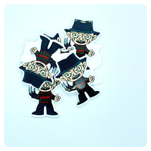 Set of 2 - Planar Resin - Freddy Krueger - Nightmare on Elm Street - Horror Character