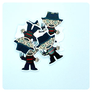 Set of 2 - Planar Resin - Freddy Krueger - Nightmare on Elm Street - Horror Character