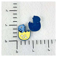 Load image into Gallery viewer, Set of 2 - PVC Resin - Blue Dinosaur - Half Egg
