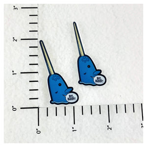 Set of 2 - Planar Resin - Narwhal - Elf - Christmas
