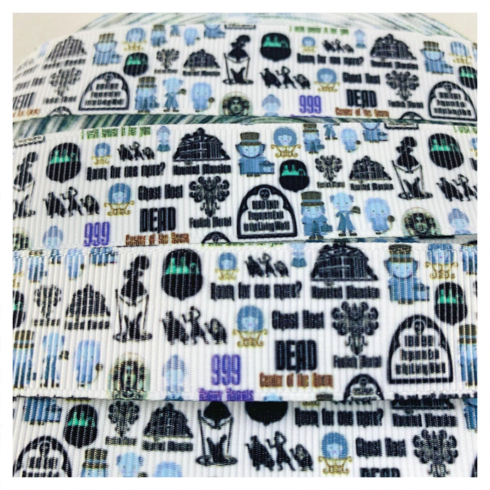 Ribbon by the Yard - Haunted Mansion - Doom Buggy - Small Print