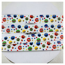 Load image into Gallery viewer, Ribbon by the Yard - Educational Monsters Ribbon
