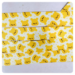 Ribbon by the Yard - Cute Pooh Scatter
