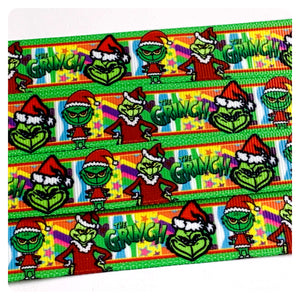 Ribbon by the Yard - Mean Guy - Christmas Stealer