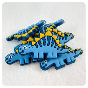 Set of 2 - PVC Resin - Dinosaur - Blue