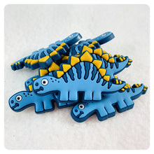 Load image into Gallery viewer, Set of 2 - PVC Resin - Dinosaur - Blue
