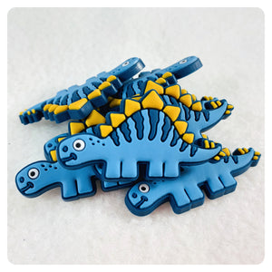 Set of 2 - PVC Resin - Dinosaur - Blue