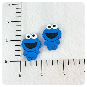Set of 2 - PVC Resin - Educational Blue Monster