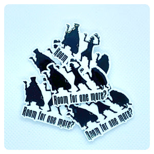 Set of 2 - Planar Resin - Hitchhiking Ghosts - Haunted Mansion - Black
