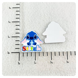 Set of 2 - Planar Resin - Stitch - Name