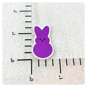Set of 2 - Planar Resin - Purple Easter Bunny - Peep