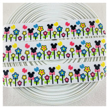 Load image into Gallery viewer, Ribbon by the Yard - Flowers - Mickey Flowers
