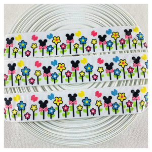 Ribbon by the Yard - Flowers - Mickey Flowers