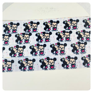 Ribbon by the Yard - Mickey and Minnie Mouse Cuties