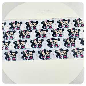 Ribbon by the Yard - Mickey and Minnie Mouse Cuties