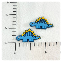 Load image into Gallery viewer, Set of 2 - PVC Resin - Dinosaur - Blue
