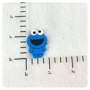 Set of 2 - PVC Resin - Educational Blue Monster
