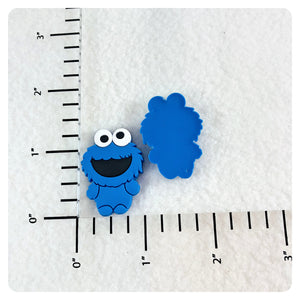 Set of 2 - PVC Resin - Educational Blue Monster