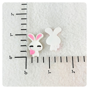 Set of 2 - PVC Resin - Easter Bunny
