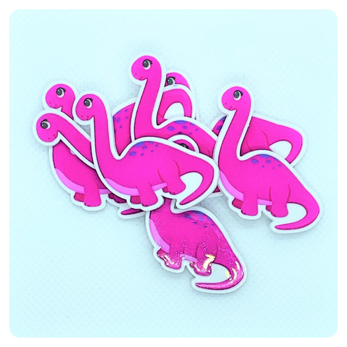 Set of 2 - Planar Resin - Dinosaur - Pink