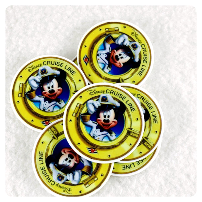 Set of 2 - Planar Resin - Mr. Mouse - Porthole - DCL