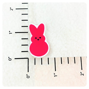 Set of 2 - Planar Resin - Pink Easter Bunny - Peep