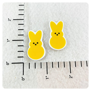 Set of 2 - Planar Resin - Yellow Easter Bunny - Peep