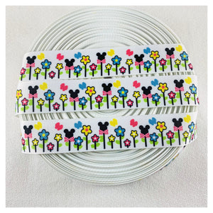 Ribbon by the Yard - Flowers - Mickey Flowers