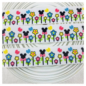 Ribbon by the Yard - Flowers - Mickey Flowers