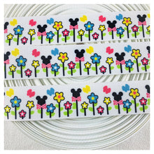 Load image into Gallery viewer, Ribbon by the Yard - Flowers - Mickey Flowers

