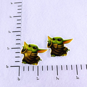 Set of 2 - Planar Resin - The Child - Alien - Mandalorian - Waving
