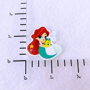 Set of 2 - Planar Resin - Ariel - Mermaid Princess