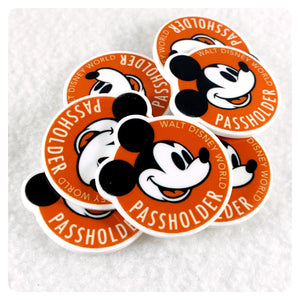 Set of 2 - Planar Resin - Mr. Mouse - Passholder - WDW