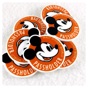 Set of 2 - Planar Resin - Mr. Mouse - Passholder - WDW