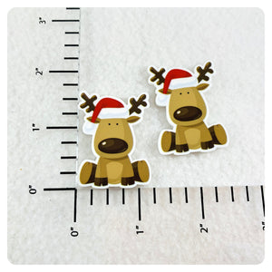 Set of 2 - Planar Resin - Reindeer - Christmas