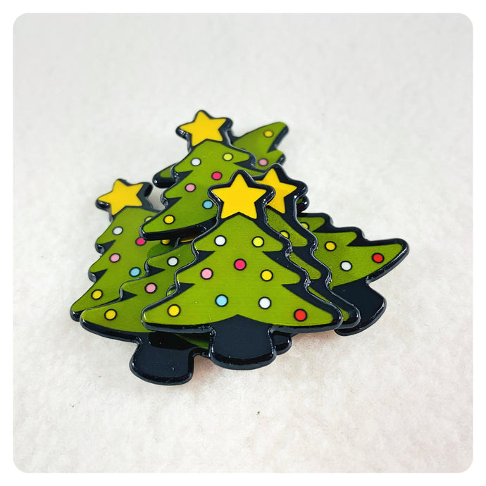 Set of 2 - Planar Resin - Christmas Tree