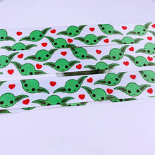 Load image into Gallery viewer, Ribbon by the Yard - SW - Baby Yoda with Hearts
