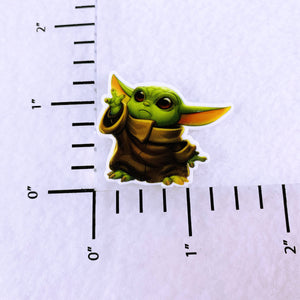 Set of 2 - Planar Resin - The Child - Alien - Mandalorian - Waving