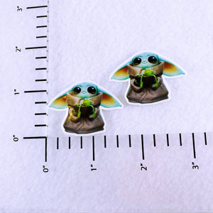 Set of 2 - Planar Resin - The Child - Alien -Frog