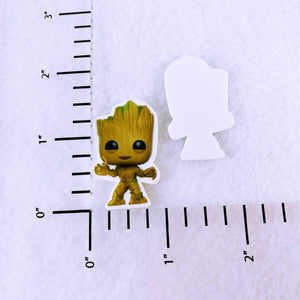 Set of 2 - Planar Resin - Groot - Guardians - Dancing