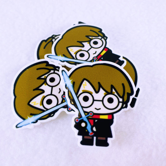 Set of 2 - Planar Resin - HP - Wizard Boy with Sword
