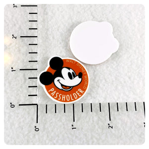 Set of 2 - Planar Resin - Mr. Mouse - Passholder - WDW