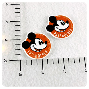 Set of 2 - Planar Resin - Mr. Mouse - Passholder - WDW