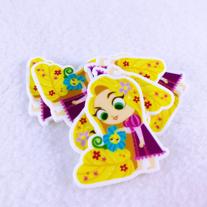 Set of 2 - Planar Resin - Rapunzel - Long Haired Princess