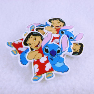 Set of 2 - Planar Resin - Lilo and Stitch - Back to Back