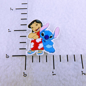 Set of 2 - Planar Resin - Lilo and Stitch - Back to Back