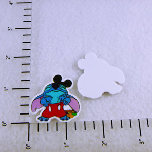 Set of 2 - Planar Resin - Stitch - Dressed in Mouse Clothes