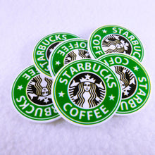 Load image into Gallery viewer, Set of 2 - Planar Resin - Coffee Logo - SBUX - Green with Words
